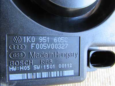 Audi TT Mk2 8J OEM Security Alarm Siren Horn 1K0951605C5